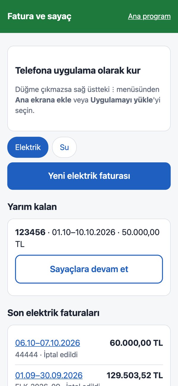 Sayaçlar telefondan okunur
